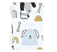 Cute Yellow Rainbows Notebook A5, Cute Dogs A5 Notebooks, Lined Paper Notebook Lined 120Pages/60Sheets, Notepad for Journaling Writing, Work Book for Office, Revision Supplies Women Man