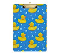 Cute Yellow Rubber Ducks Ducklings Soap Forklift clipboard Standard Hole for Nursing Student Size 9 x 12