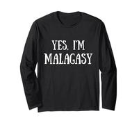 Cute Yes, I'm Malagasy Madagascar Antananarivo Long Sleeve T-Shirt