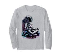 Cute Yoga Astronaut Wellness Tai Chi Medication Zen Give Long Sleeve T-Shirt