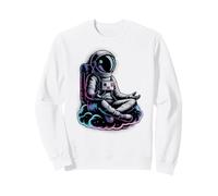 Cute Yoga Astronaut Wellness Tai Chi Medication Zen Give Sweatshirt