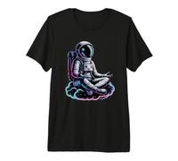 Cute Yoga Astronaut Wellness Tai Chi Meditation Zen XiGong Premium T-Shirt