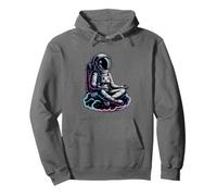 Cute Yoga Astronaut Wellness Tai Chi Meditation Zen XiGong Pullover Hoodie