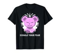 Cute Yoga Bear Meditation Mindfulness Exhale Your Fear T-Shirt