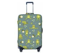 cute yoga frogs funny Travel Luggage Covers - Elasticity Suitcase Covers Protector for Luggage 18-32 Inch