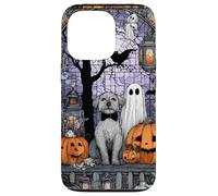 Cute Yorkshire Dog with Ghosts Pumpkins Halloween Case for iPhone 13 Pro