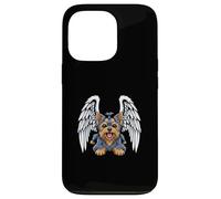 Cute Yorkshire Terrier Angel Pet Design Case for iPhone 13 Pro
