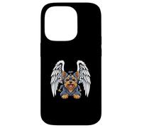 Cute Yorkshire Terrier Angel Pet Design Case for iPhone 14 Pro