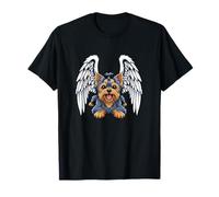 Cute Yorkshire Terrier Angel Pet Design T-Shirt