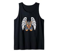 Cute Yorkshire Terrier Angel Pet Design Tank Top