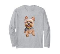 Cute Yorkshire Terrier Dog Lovers Long Sleeve T-Shirt