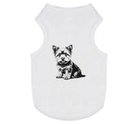 'Cute Yorkshire Terrier Puppy Sitting' Pet Dog/Cat T-Shirt (PT00144138)