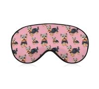 Cute Yorkshire Terrier Sleep Mask Eye Cover for Sleeping Men Women Light Blocking Travel Blindfold