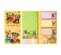 Cute Yorkshire Terrier Sticky Notes - 550 Sheets Kawaii Dog Shaped Paper Clips Novelty Self Adhesive Note Dog Lover Writing Memo Pads Page Marker for Kids Teacher Home Office School Supplies Gift