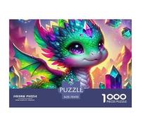 Cute Young Dragon 1000 Piece Jigsaw Puzzle Mythology for Age 12+ Educational Activities Memory Games Stress Relief 70x50cm/1000pcs