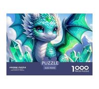 Cute Young Dragon 1000 Piece Puzzles Mythology for Age 12+ Challenging Activities Memory Games Stress Relief 70x50cm/1000pcs