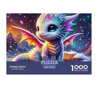 Cute Young Dragon 1000 Piece Puzzles Mythology for Age 12+ Educational Activities Memory Games Relaxing 70x50cm/1000pcs