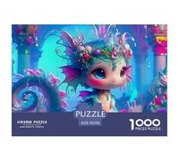 Cute Young Dragon 1000 Piece Puzzles Mythology for Age 12+ Fun Activities Memory Games Relaxing 70x50cm/1000pcs