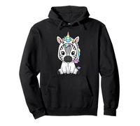 Cute Zebra in Unicorn Costume Kawaii Animal Pullover Hoodie