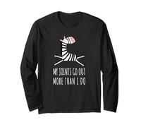 Cute Zebra Joints Go Out EDS Invisible Illness Awareness Long Sleeve T-Shirt