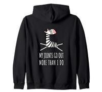 Cute Zebra Joints Go Out EDS Invisible Illness Awareness Zip Hoodie