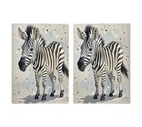 Cute Zebra Watercolor Passport Holder Personalized Passport Wallet for Women Men Travel Document Organizer Holder