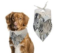Cute Zebra WatercolorPet Scarf Dog Bandana for Small Medium Large Exquisite Unique Cat Dogs Kerchief Premium Fabric Cute Triangle Cat Dogs Bibs Scarf