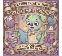 Cute Zombie Friends: A Spooky Cute Pastel Goth Coloring Book with Bold and Easy Kawaii Zombie Animals for Kids, Teens, and Adults