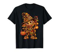 Cute Zombie Scarecrow Halloween Fall Pumpkin Spooky Autumn T-Shirt