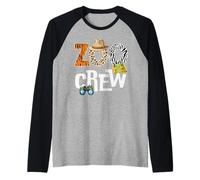 Cute Zookeeper Crew Animal Lover Tiger Leopard Zebra Raglan Baseball Tee