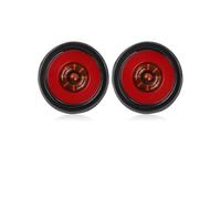 CUTEAS Car Rear Tail Light 4 Inch LED Tail Brake Light Red Yellow Turn Signal Lamp Trailer Stop Reverse For Truck Lorry Tractor 12/24V Car Tail Lights Assembly(2X Rubber Yellow)