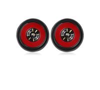 CUTEAS Car Rear Tail Light 4 Inch LED Tail Brake Light Red Yellow Turn Signal Lamp Trailer Stop Reverse For Truck Lorry Tractor 12/24V Car Tail Lights Assembly(2X Rubber White)