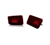 CUTEAS Tail Lights For Hummer H2 2005-2009 No Bulb/Socket Red/Smoked Lens Car Rear Bumper Reflector Tail Light Cover Housings Kit Car Rear Light(Red Lens)