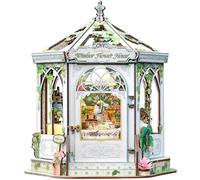 CUTEBEE Book Nook - European Retro 3D Puzzle DIY Dollhouse Kit, Conservatory Miniature Decor, for Family and Friends (Windsor Flower House)