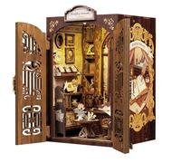 CUTEBEE Book Nook Kit, 3D Wooden Model kits to Build (Bookshop Memories)