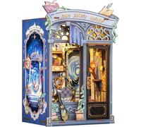 CUTEBEE Book Nook Kit - DIY 3D Miniature House With Enchanted Door Dolls House accessories, Creative Craft Kit, Craft Kits for Adults UK |Gift for Book Lovers (Soul Travel Agency)