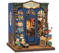 CUTEBEE Book Nook Kit - DIY Miniature House Dollhouse Kit for Adults and Teenagers, Booknook Tiny House Bookshelf Decor 3D Wooden Puzzle, Gifts for Family, Friends (Journey Trace Bookshop)