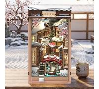 CUTEBEE Book Nook Kit - DIY Miniature House Model Kits for Adults (Kyoto Snow Whisper)