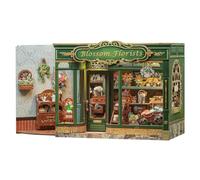 CUTEBEE Book Nook Kit - Floral-Themed DIY Miniature Book Nook Dollhouse Kit for Adults & Teens, 3D Wooden Puzzle Bookshelf Decor, Thoughtful Gifts for Family & Friends (Blossom Florists)