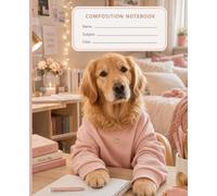Cutecore Golden Retriever Composition Notebook: A Cute Pink Aesthetic School Notebook for Teen Girls, Dog Lovers, Class Notes, Homework, Journaling, and Creative Writing
