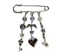 Cutecore Pins for Bags Goth Emo Grunge Bag Charms Purse Backpack Accessories Y2k Cute Kawaii Decorative Pins, S, Metal, no gemstone