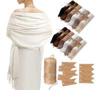 Cutecrop 12 Sets Wedding Shawls Wraps Gift for Guests Elegant Bridal Bridesmaid Wedding Party Favors, Elegant Colors, One Size