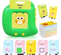 CUTEEEE French Talking Flash Cards 384 Words Toy Children 2 3 4 5 Years Educational Game Learning Games for Learning to Speak Card Alphabet Numbers Colours Educational Card Flash in French