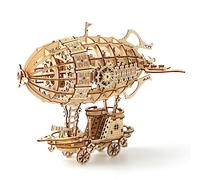 Cuteefun 3D Wooden Puzzle Airship Model, for Adults to Build [160 Pcs] | Make Your Own Woodcraft Kit, Exquisite Home Decor, Ideal Gift for Birthday Christmas Father's Day