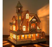 Cuteefun 3D Wooden Puzzle Architecture Kit [106 Pcs] - Vintage Villa
