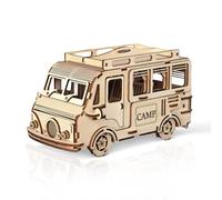 Cuteefun 3D Wooden Puzzle, Camping RV, Mechanical Model Kits for Adults to Build, Wooden Mechanical Construction Set, Gift for Birthday Father's Day