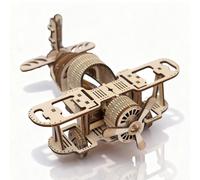 Cuteefun 3D Wooden Puzzle Car Model, [82 Pcs] - Fighter Aircraft