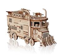 Cuteefun 3D Wooden Puzzle for Adults, Wooden Model Kits for Adults, Exercise Imagination and Hands-on Skills, Building Your Own Battle Trucks, Ideal for Birthday Christmas Father's Day