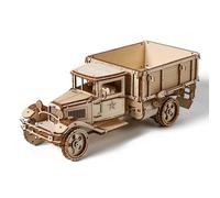 Cuteefun Car Wooden Model kit For Adult Teen, 3D Wooden Puzzle, Make Your Own Woodcraft Kit, Ideal for Birthday Christmas Father's Day (Truck)