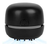 Cuteefun Desktop Vacuum Cleaner, Desk Hoover with Crevice Nozzle, Black | USB Rechargeable, Cordless, Compact and Portable, 360° Rotating, Mini Desk Vacuum Cleaner for School, Office, Home, Keyboard